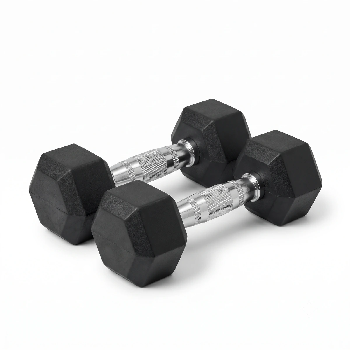 دمبل هگزا جفتی RC-210 رکورد جنس استیل — مناسب یوگا و پیلاتس